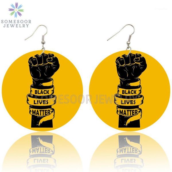somesoor black live matters resists design wooden drop earrings powerful fist strong sayings printed dope loops for women gifts1, Silver
somesoor black live matters resists design wooden drop earrings powerful fist strong sayings printed dope loops for women gifts1, Silver