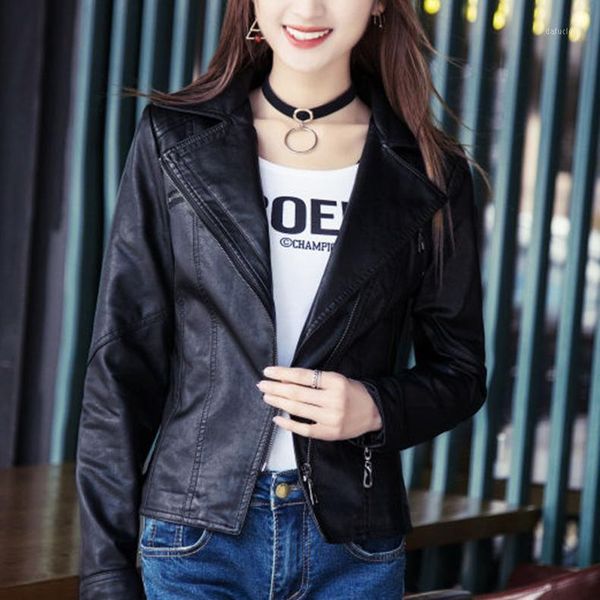 pu leather jacket women motorcycle faux leather jackets short slim coat female spring autumn outerwear campera mujer yq1151, Black
pu leather jacket women motorcycle faux leather jackets short slim coat female spring autumn outerwear campera mujer yq1151, Black
