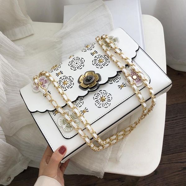 hollow flower flap square bag 2020 fashion new leather women's designer handbag lock chain shoulder messenger bags
hollow flower flap square bag 2020 fashion new leather women's designer handbag lock chain shoulder messenger bags