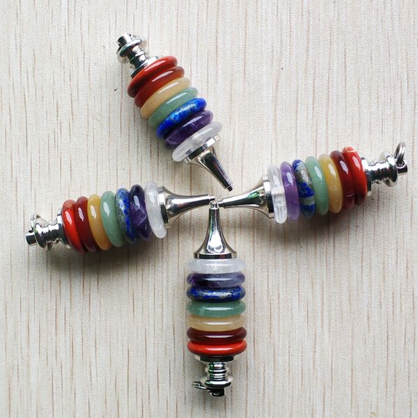 natural stone 7 chakras wheels of life charms pendulum dowsing pendant jewelry for men women gift, Bronze;silver
natural stone 7 chakras wheels of life charms pendulum dowsing pendant jewelry for men women gift, Bronze;silver