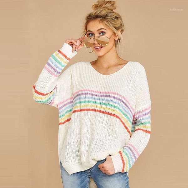 womens casual fashion striped long sleeve loose round neck autumn sweater oversize pullover1, White;black
womens casual fashion striped long sleeve loose round neck autumn sweater oversize pullover1, White;black