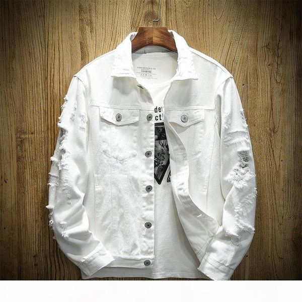 2020 autumn new men's jean jacket slim fit cotton denim jacket red white black ripped hole jean coats men outwear youth men 5xl, Black;brown
2020 autumn new men's jean jacket slim fit cotton denim jacket red white black ripped hole jean coats men outwear youth men 5xl, Black;brown