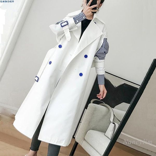 trench coat for women autumn 2021 popular new waist tight slimming patchwork double breasted coats windbreaker streetwear, Tan;black
trench coat for women autumn 2021 popular new waist tight slimming patchwork double breasted coats windbreaker streetwear, Tan;black