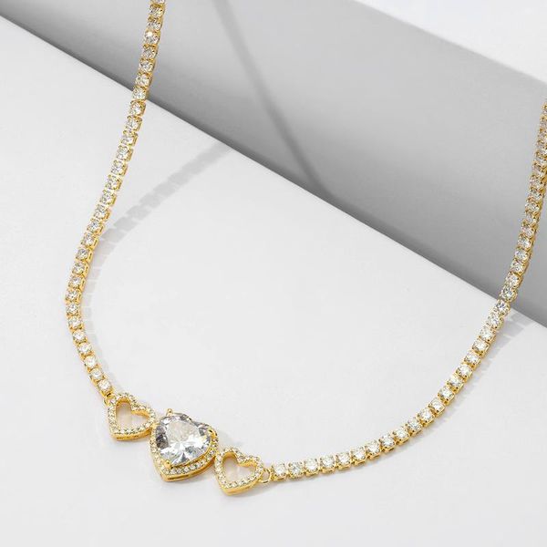 chains vintage cubic zirconia crystal love heart pendant necklace for women gold color choker wedding jewelry fashion collier 2021, Silver
chains vintage cubic zirconia crystal love heart pendant necklace for women gold color choker wedding jewelry fashion collier 2021, Silver