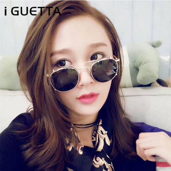 sunglasses iguetta retro round women brand designer alloy sun glasses men vintage with case iyjb2991, White;black
sunglasses iguetta retro round women brand designer alloy sun glasses men vintage with case iyjb2991, White;black
