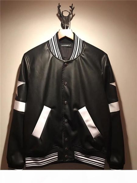 2019 fashion brand motorcycle leather jackets buttons stripe men leather clothing men leather jackets2018 brand fashion luxury designer, Black
2019 fashion brand motorcycle leather jackets buttons stripe men leather clothing men leather jackets2018 brand fashion luxury designer, Black