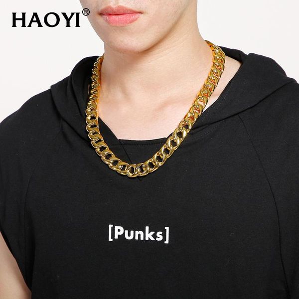 chokers 15.5mm stainless steel curb cuban link chain punk heavy gold silver color plated necklace for men 23inch, Golden;silver
chokers 15.5mm stainless steel curb cuban link chain punk heavy gold silver color plated necklace for men 23inch, Golden;silver