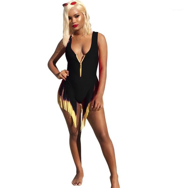 women's jumpsuits & rompers 2021 european and american fashion temperament high-end women's gradient tassel bikini1, Black;white
women's jumpsuits & rompers 2021 european and american fashion temperament high-end women's gradient tassel bikini1, Black;white
