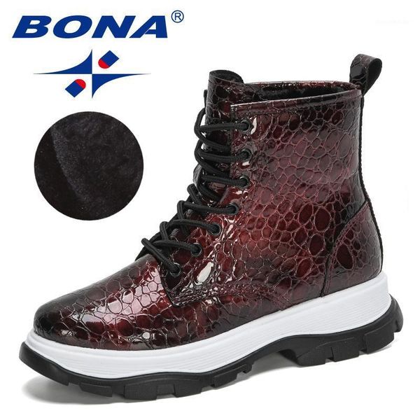 boots bona 2021 designers winter snow women fashion style high-shoes casual warm woman plush lace up shoes1, Black
boots bona 2021 designers winter snow women fashion style high-shoes casual warm woman plush lace up shoes1, Black