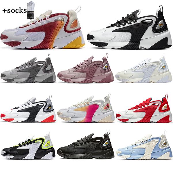 with socks 2021 zoom m2k 2k tekno 2000 mens running shoes for womens triple black dynamic breathable sports sneakers shoes size 36-45, White;red
with socks 2021 zoom m2k 2k tekno 2000 mens running shoes for womens triple black dynamic breathable sports sneakers shoes size 36-45, White;red