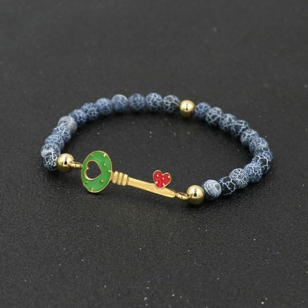 fashion love heart key stainless steel bracelets for women men stone beads bracelets chakra pulseira jewelry gift pulseras, Black
fashion love heart key stainless steel bracelets for women men stone beads bracelets chakra pulseira jewelry gift pulseras, Black