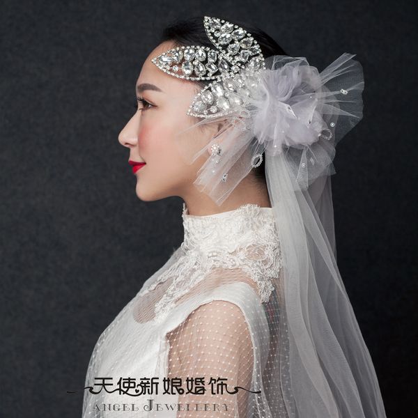 angel bride mesh hairdressing beautiful korean dress crown headdress wedding accessories diamond, Silver
angel bride mesh hairdressing beautiful korean dress crown headdress wedding accessories diamond, Silver
