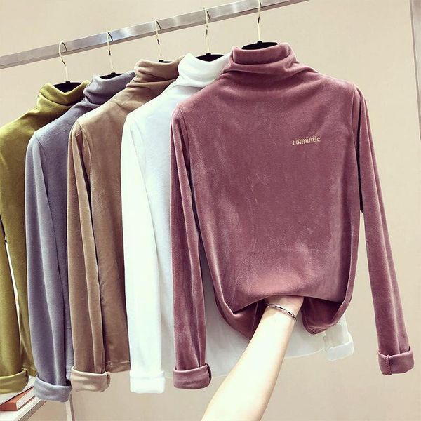 sweaters women turtleneck pullovers jumper female solid color embroidery letters pullovers loose casual soft knitted clothes, White;black
sweaters women turtleneck pullovers jumper female solid color embroidery letters pullovers loose casual soft knitted clothes, White;black