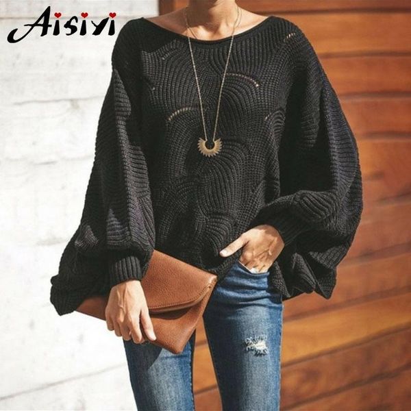 women loose sweater cloak casual oversized soft lantern sleeve hollow out pullovers knit cotton jumper beautiful female sweater 201130, White;black
women loose sweater cloak casual oversized soft lantern sleeve hollow out pullovers knit cotton jumper beautiful female sweater 201130, White;black