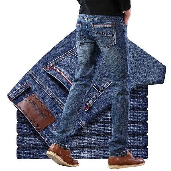 sulee brand 2020 mid straight regular men's jeans trousers vintage mens clothing men jeans autumn breathable soft, Blue
sulee brand 2020 mid straight regular men's jeans trousers vintage mens clothing men jeans autumn breathable soft, Blue