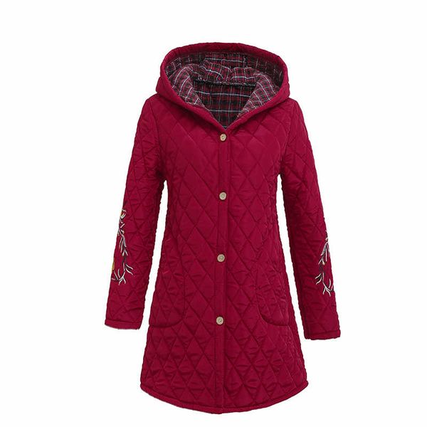 autumn winter loaded hooded down parkas loose oversize women's long thin embroidered cotton parks coat female warm outerwear, Black
autumn winter loaded hooded down parkas loose oversize women's long thin embroidered cotton parks coat female warm outerwear, Black