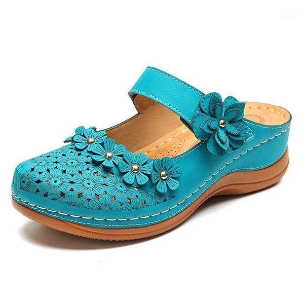 2020 summer women's retro comfortable flat round toe soft bottom casual women's flower hollow-out shoes1, Black
2020 summer women's retro comfortable flat round toe soft bottom casual women's flower hollow-out shoes1, Black