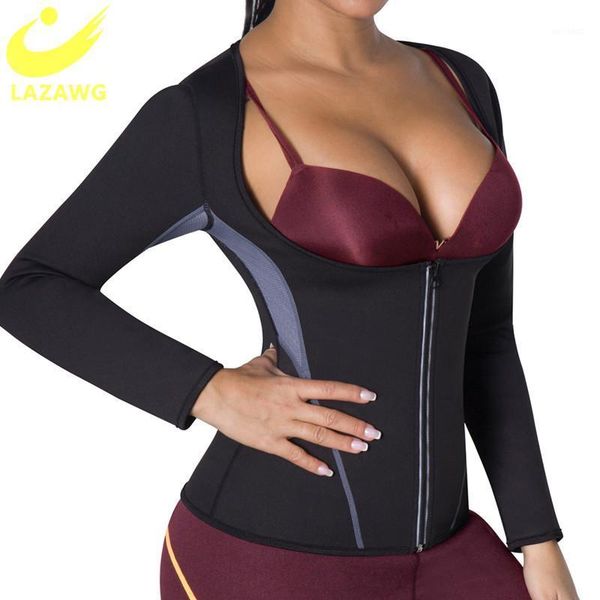 lazawg women sauna sweat suit neoprene sport workout corset heat body shapers slimming long sleeve vest waist trainer tank 1, Black;gray
lazawg women sauna sweat suit neoprene sport workout corset heat body shapers slimming long sleeve vest waist trainer tank 1, Black;gray