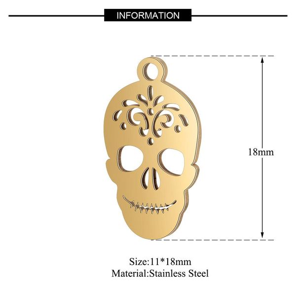 5pcs lot 100 stainless steel charms vnistar high polish diy connectors skull charms for bracelets wholesale wmtnst bdesybag, Bronze;silver
5pcs lot 100 stainless steel charms vnistar high polish diy connectors skull charms for bracelets wholesale wmtnst bdesybag, Bronze;silver
