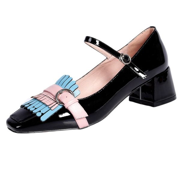 2021 female come new spring leather genuine woman toe foot as party shoes wu5n, Black
2021 female come new spring leather genuine woman toe foot as party shoes wu5n, Black