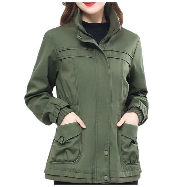 women's jackets sagace 2021 autumn winter jacket women coat casual basic zipper long sleeve female coats plus size xl-6xl, Black;brown
women's jackets sagace 2021 autumn winter jacket women coat casual basic zipper long sleeve female coats plus size xl-6xl, Black;brown