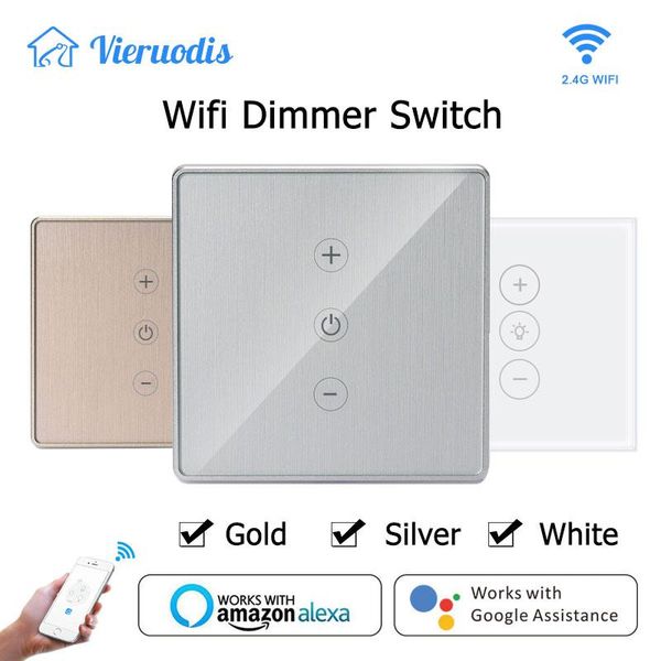 gold/silver led dimmer wifi switch smart life/tuya touch control stepless 400w with bulb compatible works alexa google assistant
gold/silver led dimmer wifi switch smart life/tuya touch control stepless 400w with bulb compatible works alexa google assistant