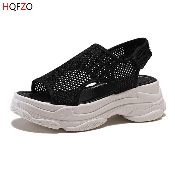 hqfzo casual massive knitting sandals women summer shoes comfort platform mesh thick bottom sneakers sandals flats shoes mujer, Black
hqfzo casual massive knitting sandals women summer shoes comfort platform mesh thick bottom sneakers sandals flats shoes mujer, Black