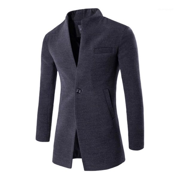 men's solid coat tailcoat jacket gothic stand collar woolen coat party outwear #71, Black
men's solid coat tailcoat jacket gothic stand collar woolen coat party outwear #71, Black