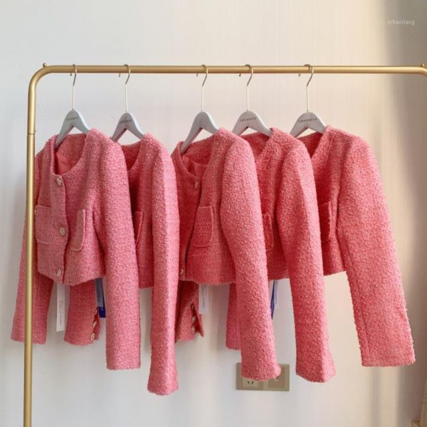 autumn outwear korean style elegant luxury woolen tweed jacket women crop brand long sleeve vintage short coat1, Black;brown
autumn outwear korean style elegant luxury woolen tweed jacket women crop brand long sleeve vintage short coat1, Black;brown