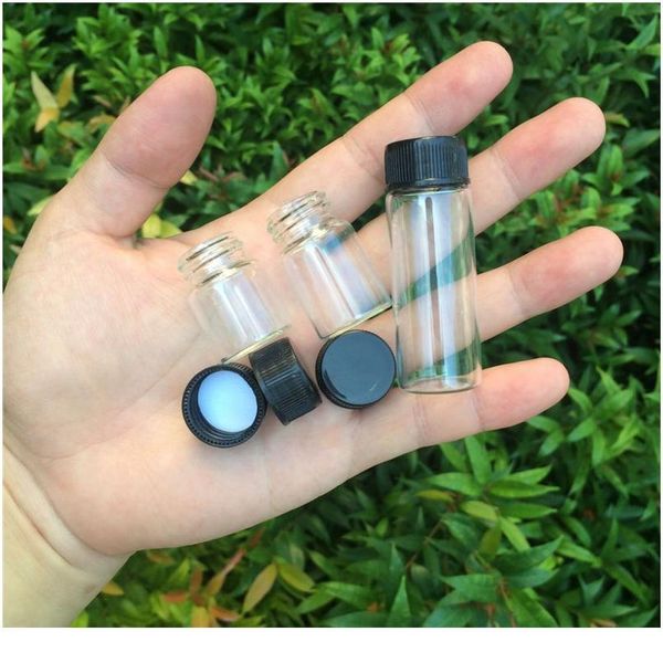 22*30*14mm 5ml glass bottles with plastic lid transparent empty glass gift bottles jars black cap 10 jllpll
22*30*14mm 5ml glass bottles with plastic lid transparent empty glass gift bottles jars black cap 10 jllpll