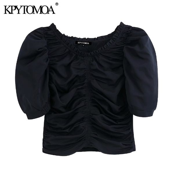 kpytomoa women fashion gathered detail cropped blouses vintage v neck short sleeve side zipper female shirts chic y200824, White
kpytomoa women fashion gathered detail cropped blouses vintage v neck short sleeve side zipper female shirts chic y200824, White