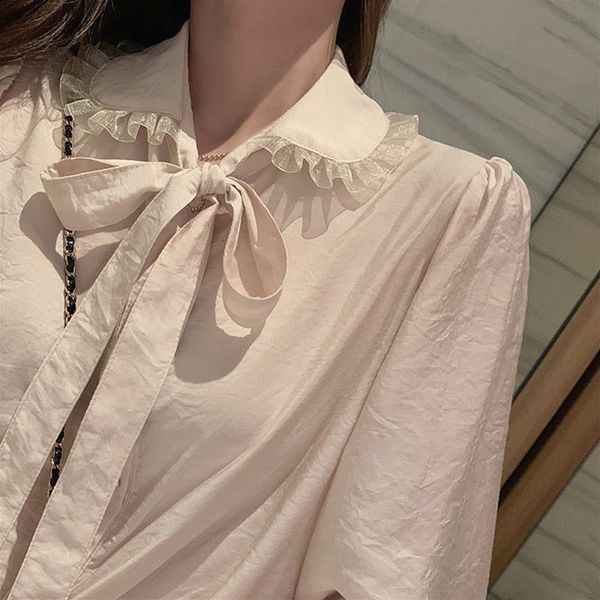 blouse elegant kawaii woman's fancy office lady drop korean designer bow autumn 2021 female clothes wou4, White
blouse elegant kawaii woman's fancy office lady drop korean designer bow autumn 2021 female clothes wou4, White