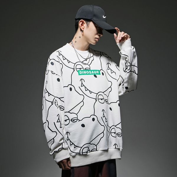 2020 printed the-the-neck model sweatshirt of dinosaur men printing winter sweater fashion male long sleeve high street sweatshirts, Black
2020 printed the-the-neck model sweatshirt of dinosaur men printing winter sweater fashion male long sleeve high street sweatshirts, Black