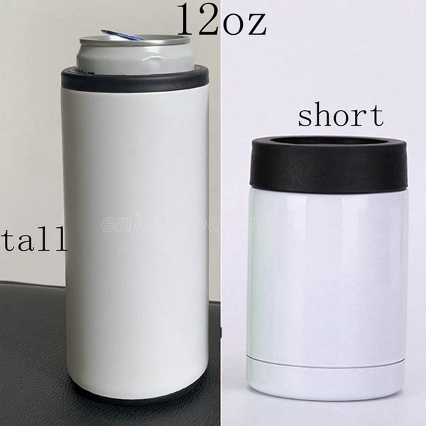 heat sublimation cooler can 12oz slim straight cup can insulator stainless steel double wall beverage can cold keeper
heat sublimation cooler can 12oz slim straight cup can insulator stainless steel double wall beverage can cold keeper