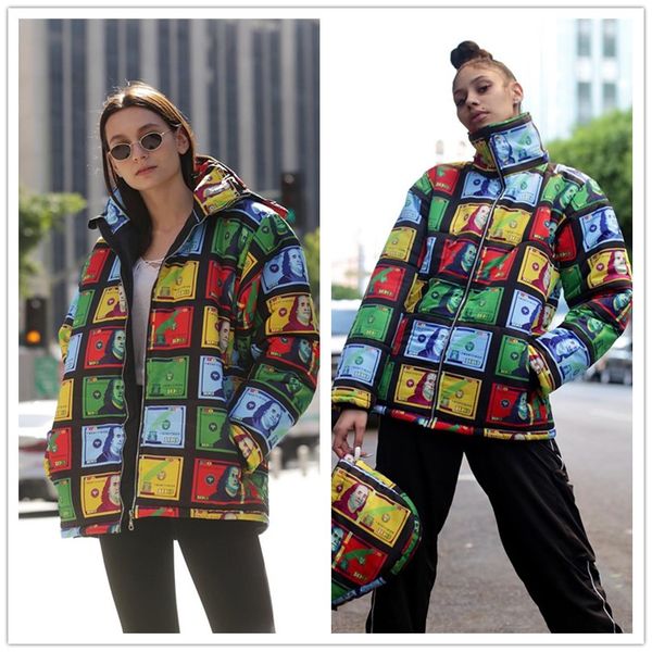 women wadded jacket tide brand banknote dollar printing dyeing puffer jacket hooded cotton-padded jackets winter warm outerwear dhl f110305, White
women wadded jacket tide brand banknote dollar printing dyeing puffer jacket hooded cotton-padded jackets winter warm outerwear dhl f110305, White