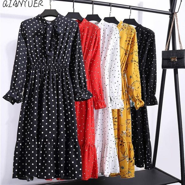 dress women summer chiffon long sleeve lotus leaf dot printed round neck slim multicolor mid-length fashion party vestidos new, Black;gray
dress women summer chiffon long sleeve lotus leaf dot printed round neck slim multicolor mid-length fashion party vestidos new, Black;gray