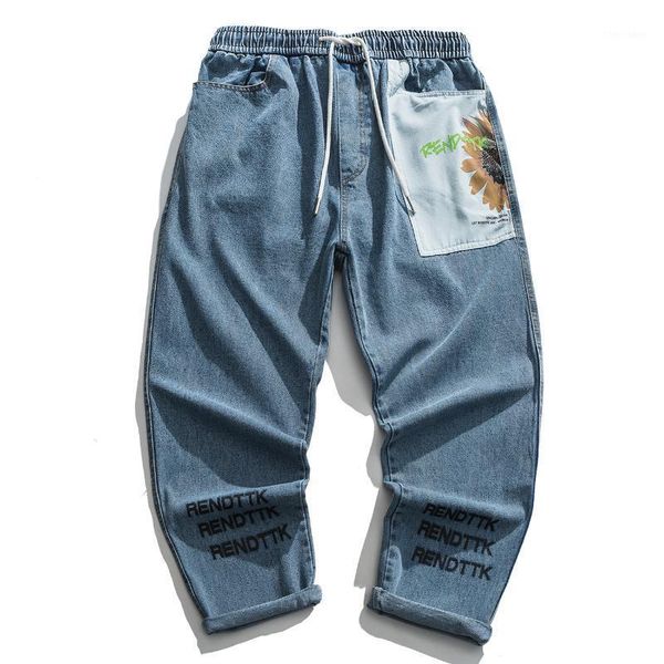 men's jeans 2021 hip hop sunflower patchwork print denim streetwear harajuku harem pant man oversized loose joggers men trousers blue1, Blue
men's jeans 2021 hip hop sunflower patchwork print denim streetwear harajuku harem pant man oversized loose joggers men trousers blue1, Blue