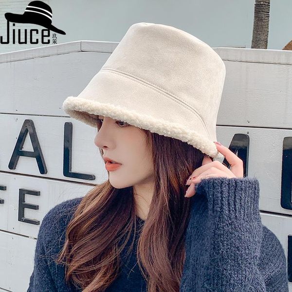 autumn winter suede double-sided lamb fur fisherman's hat women's korean version shows thin, versatile warm bucket hat, Blue;gray
autumn winter suede double-sided lamb fur fisherman's hat women's korean version shows thin, versatile warm bucket hat, Blue;gray