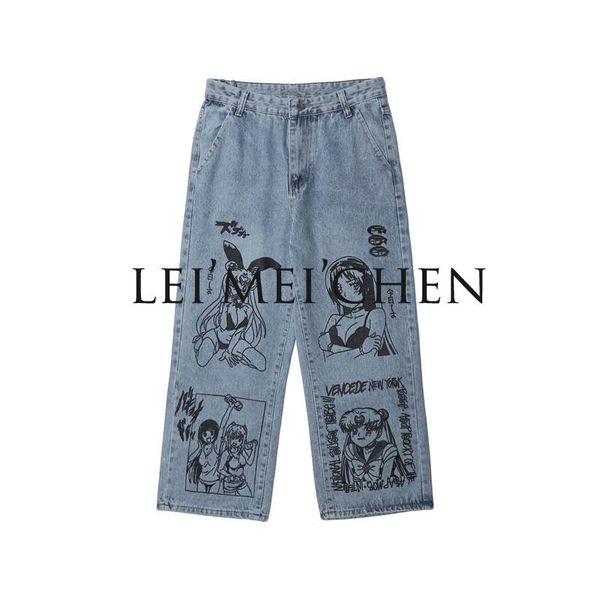 leimeichen cartoon printed jeans men's bf harajuku fashion brand street casual fashion graffiti loose blue jeans n1163
leimeichen cartoon printed jeans men's bf harajuku fashion brand street casual fashion graffiti loose blue jeans n1163
