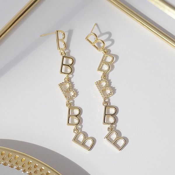 stud delicate jewelry 14k real gold letter b zircon earrings for women s925 silver needle elegant long, Golden;silver
stud delicate jewelry 14k real gold letter b zircon earrings for women s925 silver needle elegant long, Golden;silver