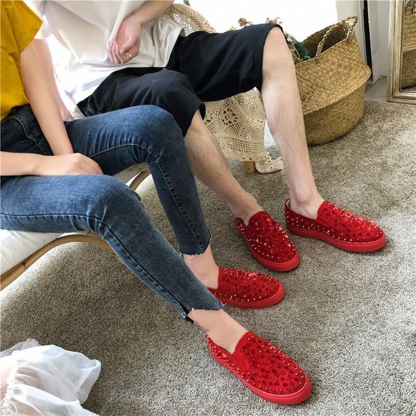 fashion red flats shoes women loafers shoes men flats leather rivets lovers platform sneakers new female casual, Black
fashion red flats shoes women loafers shoes men flats leather rivets lovers platform sneakers new female casual, Black