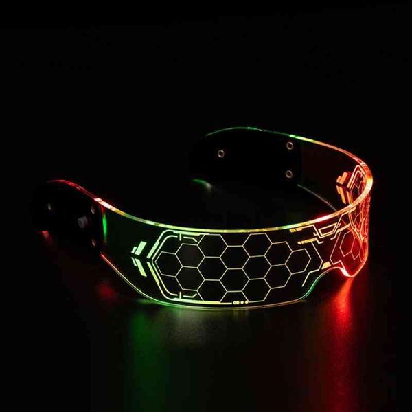 vintage punk party festival led luminous colorful sunglasses fashion light up controllable night decorative glasses, White;black
vintage punk party festival led luminous colorful sunglasses fashion light up controllable night decorative glasses, White;black