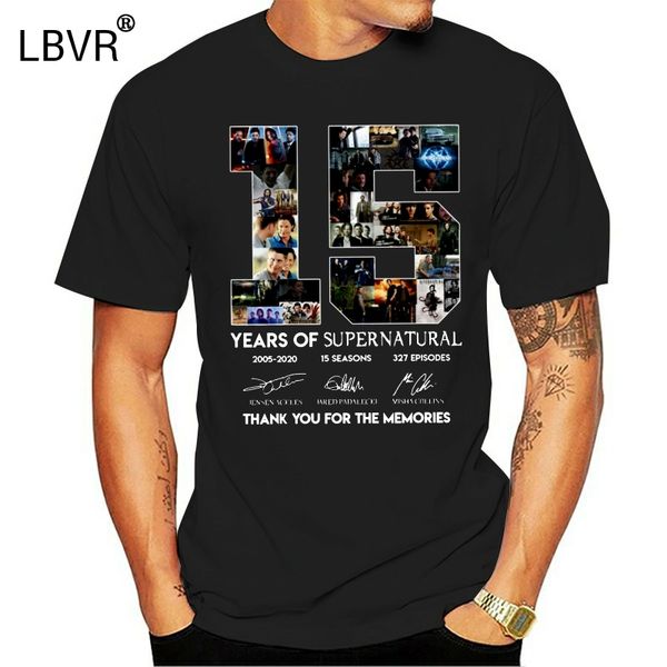 15 years of supernatural t shirt black size s-5xl sport hooded sweatshirt hoodie