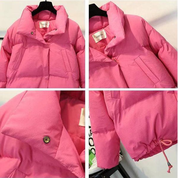 women short jacket stand zipper parka 2020 winter jacket coat fashion autumn solid warm casual padded parka female coat women lj200825, Black
women short jacket stand zipper parka 2020 winter jacket coat fashion autumn solid warm casual padded parka female coat women lj200825, Black