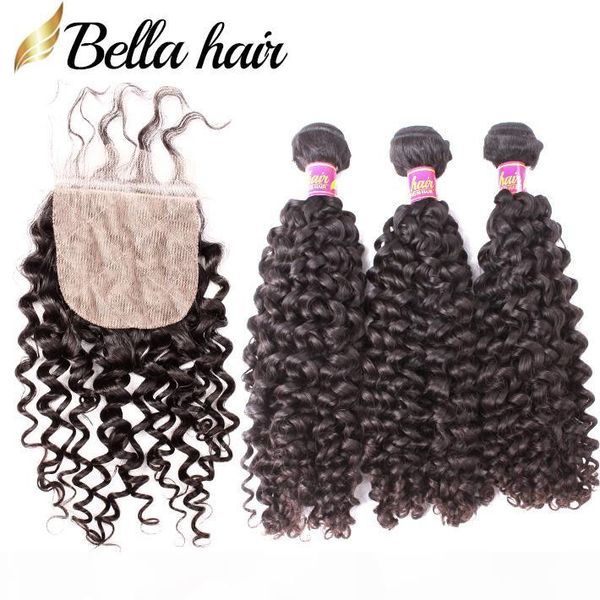 bella hair curly wave 3 bundles with silk base closure 8a natural color malaysian human hair weaves closure silk base full head, Black
bella hair curly wave 3 bundles with silk base closure 8a natural color malaysian human hair weaves closure silk base full head, Black