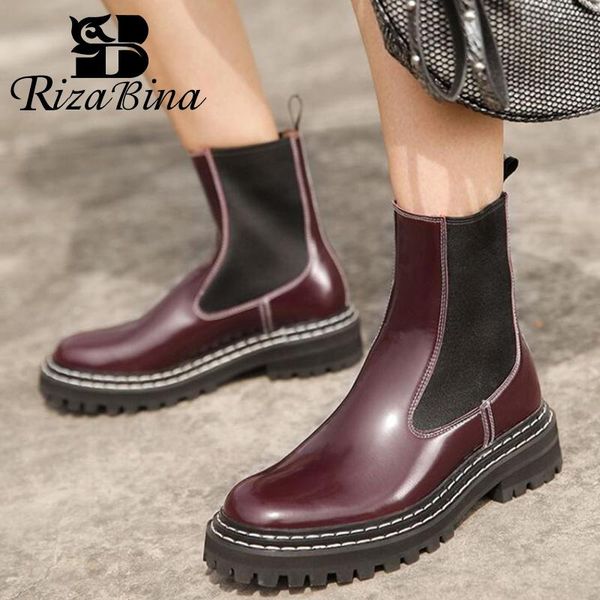 boots rizabina women ankle real leather warm fur short fashion platform winter shoes lace up footwear size 34-40, Black
boots rizabina women ankle real leather warm fur short fashion platform winter shoes lace up footwear size 34-40, Black