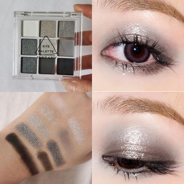 eye shadow insfany palette matte pearlescent shimmer gray smoky makeup waterproof long lasting portable 9 colors eyes
eye shadow insfany palette matte pearlescent shimmer gray smoky makeup waterproof long lasting portable 9 colors eyes