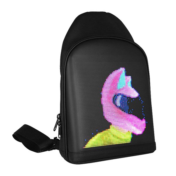 biosled smart led backpack,wifi app control led display mens chest bag 32.5x 22 x 7cm
biosled smart led backpack,wifi app control led display mens chest bag 32.5x 22 x 7cm