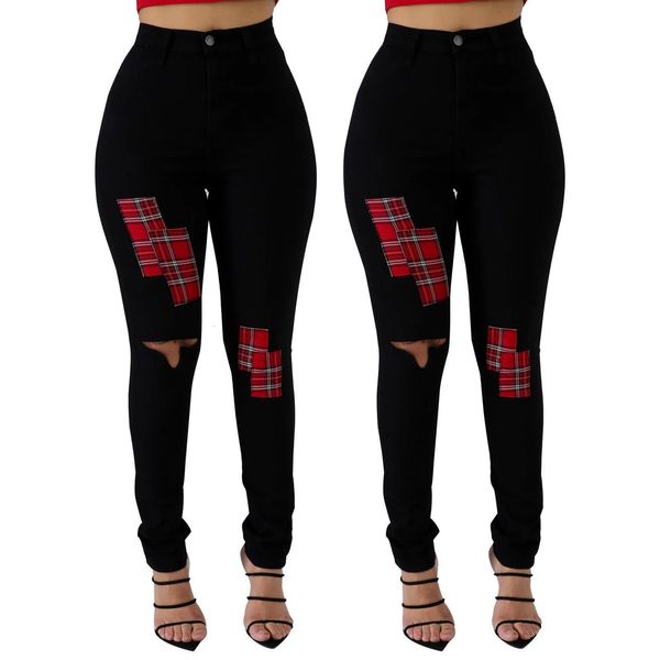 women black jeans patch holes high waist skinny pencil jeans girls denim pants autumn winter new arrivals, Blue
women black jeans patch holes high waist skinny pencil jeans girls denim pants autumn winter new arrivals, Blue