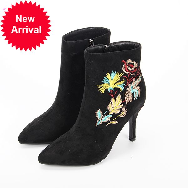2021 the new ethnic to the ankle embroidered flowers black zipper apricot red high stiletto riding boots women's shoes 3eq4
2021 the new ethnic to the ankle embroidered flowers black zipper apricot red high stiletto riding boots women's shoes 3eq4